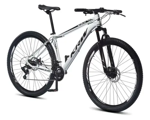 Bicicleta Aro 29 Krw Alumínio Shimano Tz 21 Vel A Disco sh21 Branco/preto