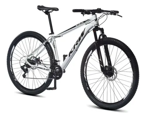 Bicicleta Aro 29 Krw Alumínio Shimano Tz 21 Vel A Disco sh21 Branco/preto