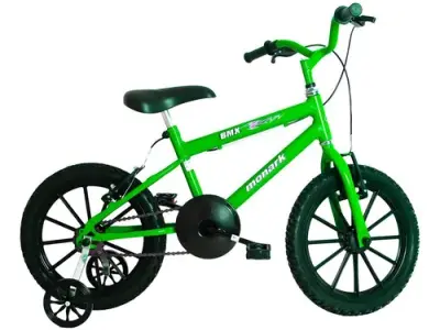 Bicicleta Infantil Aro 16 BMX Masculina Monark Cor Verde