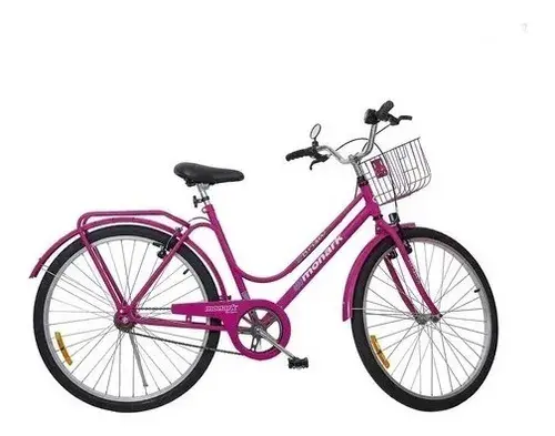 Bicicleta Monark Brisa Adulto Aro 26 Rosa Fucsia Rosa