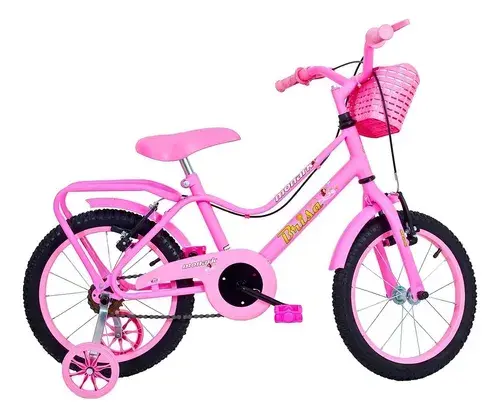 Bicicleta Passeio Infantil Monark Brisa Rosa Aro 16