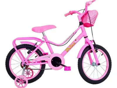 Bicicleta Passeio Infantil Monark Brisa Rosa Aro 16