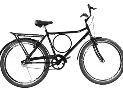 Bicicleta Sidys Barra Circular Aro 26 Tipo Monark 1v Preto Aro 26