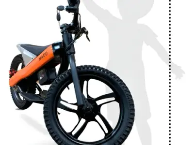 Bike Elétrica Nado Shark Infantojuvenil 300w Bateria Lítio Laranja
