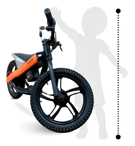 Bike Elétrica Nado Shark Infantojuvenil 300w Bateria Lítio Laranja